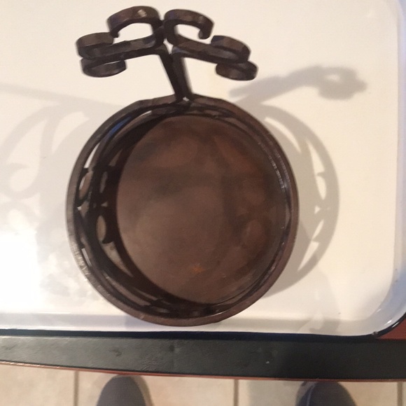 Metal Scrolled Candle Holder - Picture 2 of 10